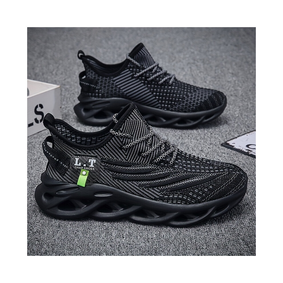 Bghone (Black, 12.5) Breathable Men's Sports Shoes - Lightweight, Non-Slip Sneakers Suitable For Running, Walking, And Training, Available In Larger Sizes