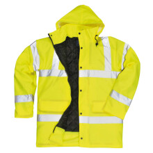 (L, yellow) Portwest Hi-Vis Traffic Jacket (S460) / Workwear / Safetywear
