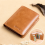 (coffee) Men Wallet Genuine Leather Rfid Blocking Double Wa 5