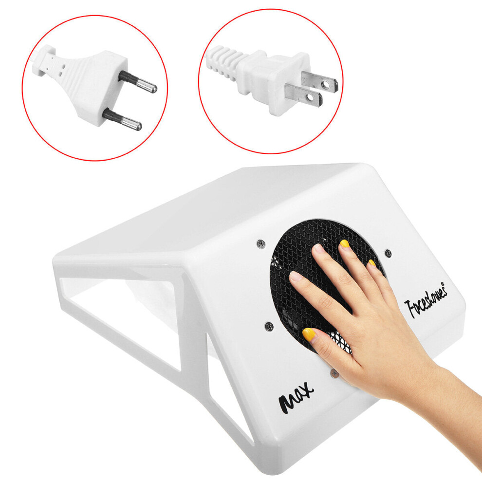 Greenzech (Eu Plug) 60W Adjustable Speed Manicure Vacuum Cleaner Nail Suction Dust Collector