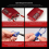 (Red) Master Lock TSA Accepted Luggage Briefcase Padlock 4