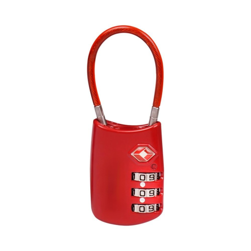 (White) Master Lock TSA Accepted Luggage Briefcase Padlock 1