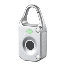(Silver) Anti-theftl Electronic Smart Fingerprint Padlock Outdoor Travel Suitcase Bag Lock