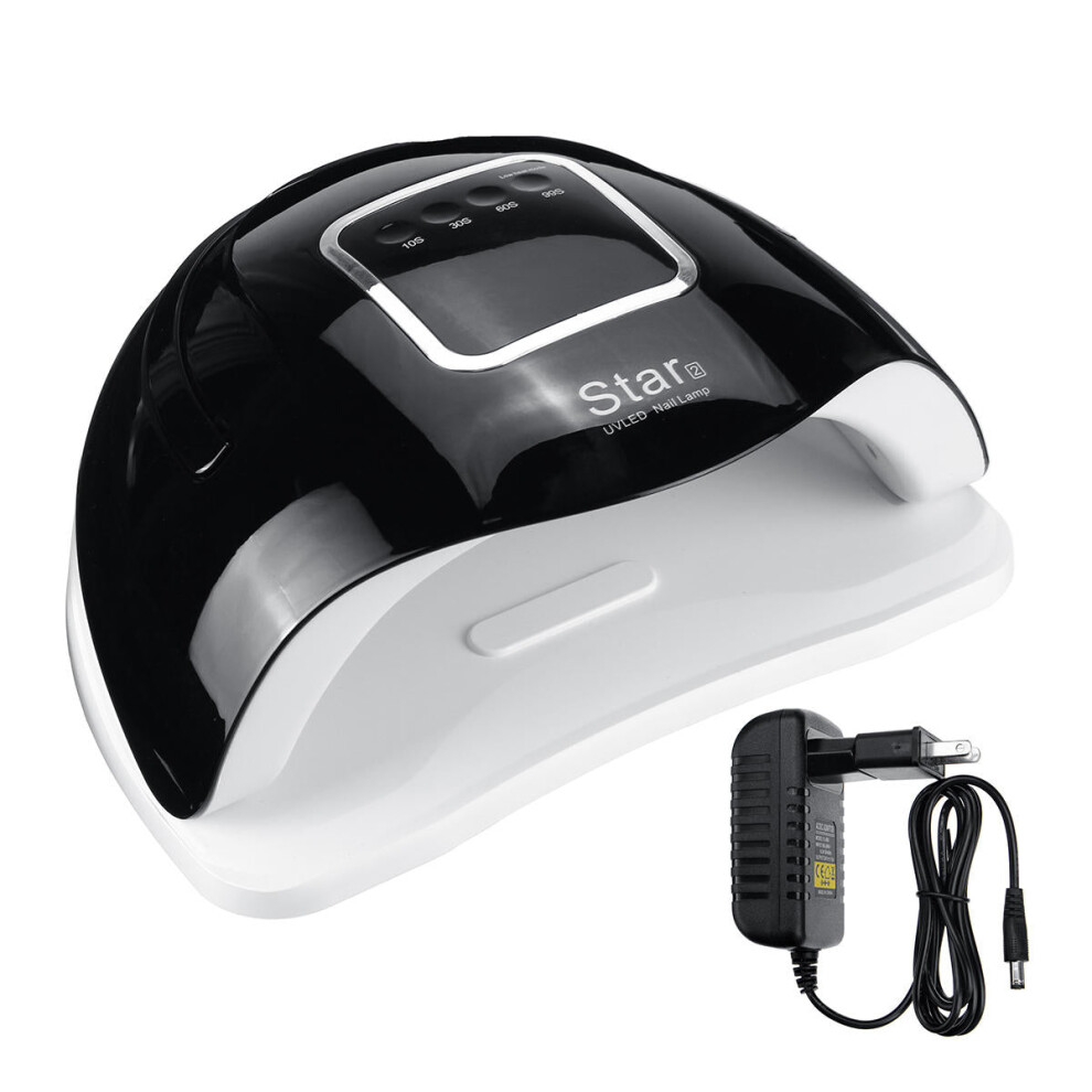 Greenzech Black/Light (, Uk Plug) 250W Led Nail Dryer Uv Lamp Gel Nail Polish Fast Curing Timer Sensor Manicure Machine
