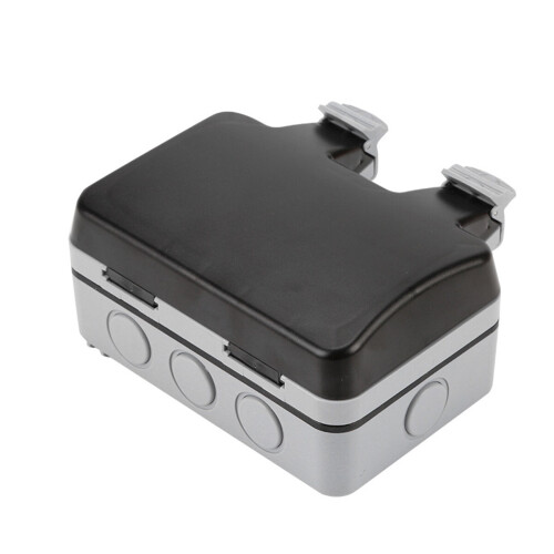 (Double) Single/Double Outdoor Plug Socket Box Waterproof Electrical Switched Protecter