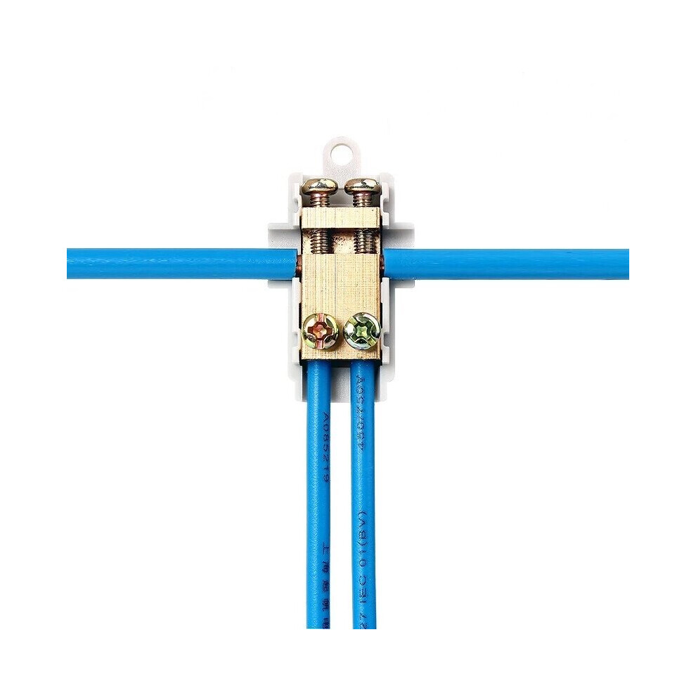 T-type Wire Clamp Splitter High-power Connector 6 Flat Wire Terminal Block 1 Point 2 Three-way Connector