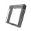 (White) EU Standard Socket Waterproof Cover Plastic Decorative for Light Switch 2