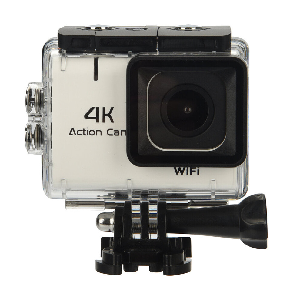 (White) Wifi Ultra HD Waterproof Outdoor Sports 4K 1.8 Inch Camera Camcorder Touch Screen With Remote Control