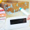 (White) Model B Fluorescent Message Board Alarm Clock Memo Calendar Thermometer Light 5