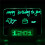 (Black) Model B Fluorescent Message Board Alarm Clock Memo Calendar Thermometer Light 7