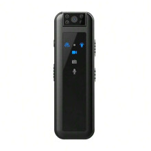 2MP 1080P Waterproof Action Camera - Black, USB Rechargeable, ABS Material, No Stabilization