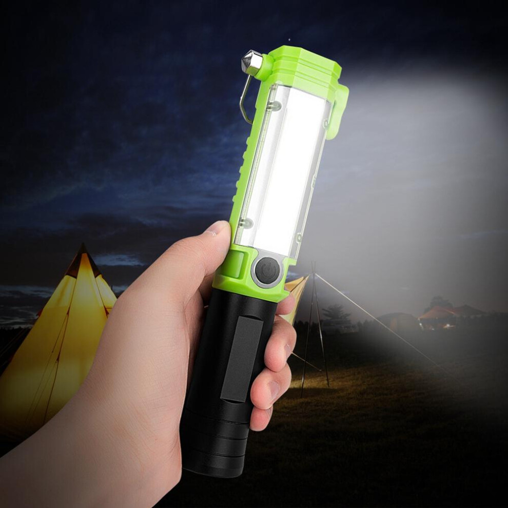 Magnetic Cob Led Work Torch Safety Hammer Cutter Escape Rescue Window Breaker Pick Up Tool Light 8727971844304