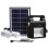 (Black) Portable bluetooth Solar Generator System Emergency LED Light Bulb Camping Radio Player+Remote Control 13