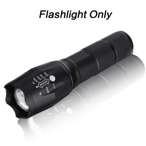 (flashlight only) LED Flashlight 18650 Torch Work Light Headlamp Headlight Fishing Lamp
