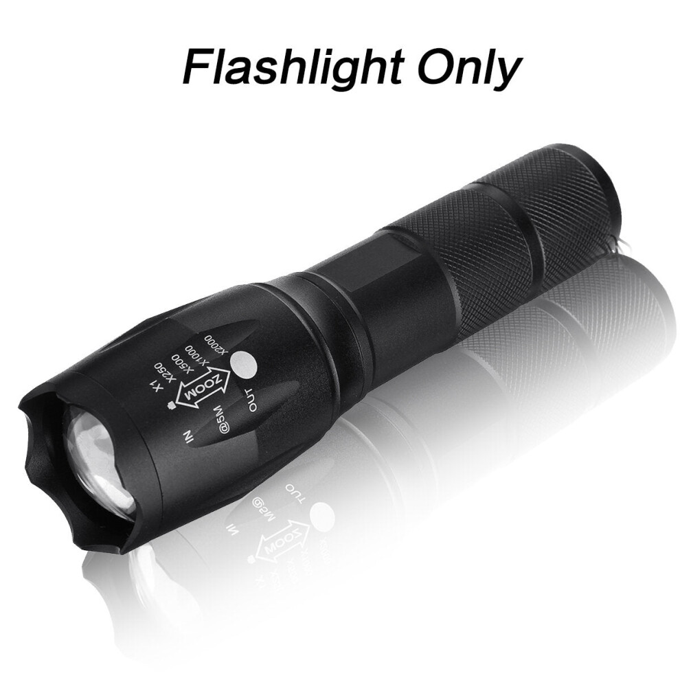 (flashlight only) LED Flashlight 18650 Torch Work Light Headlamp Headlight Fishing Lamp