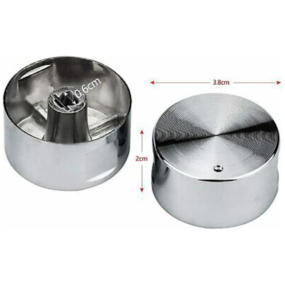 Household Hardware Gas Stove Knobs Oven Set Silver
