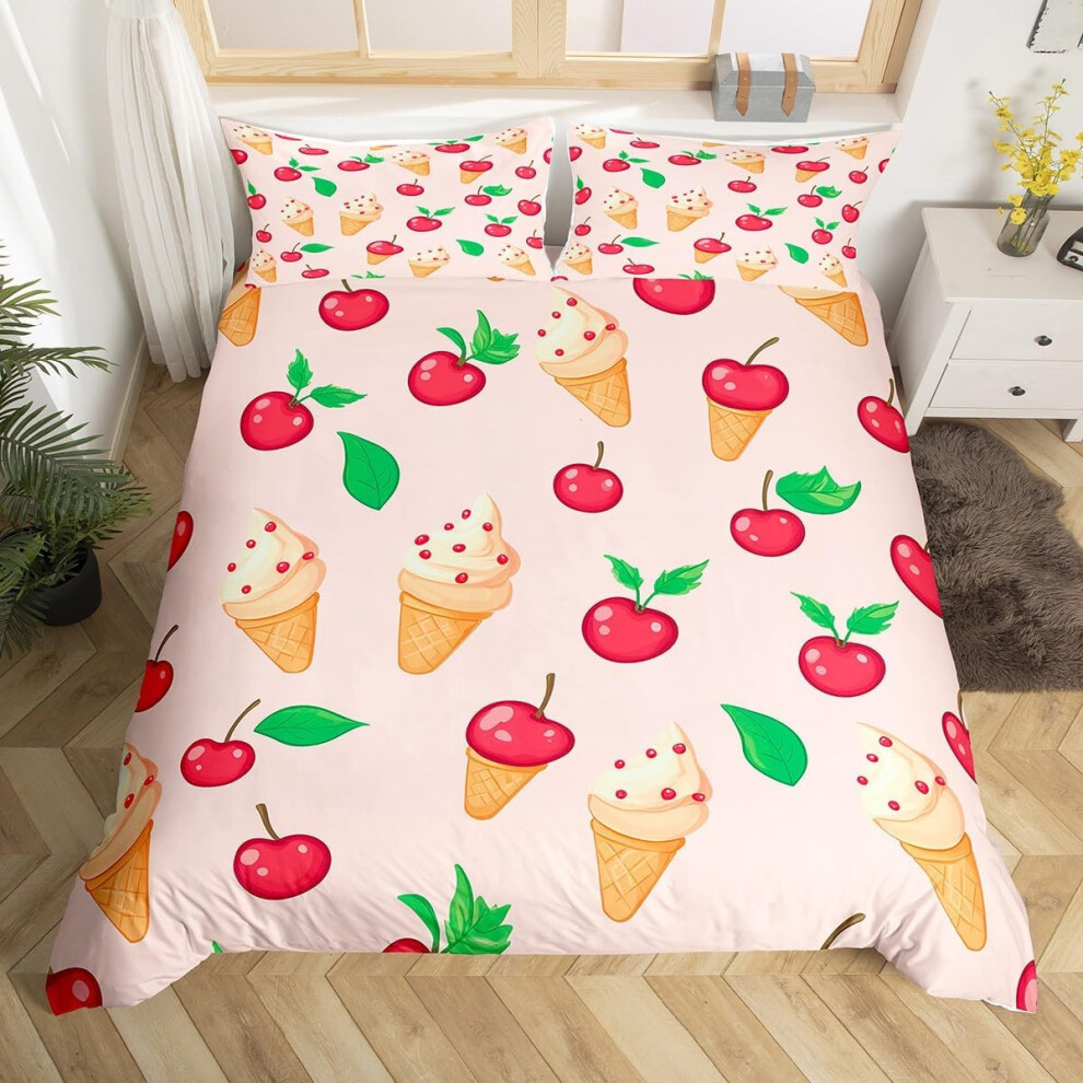 (Pink, Double(No Comforter)) Homewish Gary Tiger Bedding Set Orange Rose Painting Comforter Cover,Romantic Tigers Duvet Cover Double African Safari An