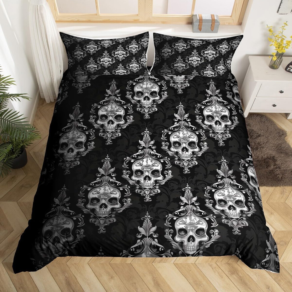 (Black,white, Super King(No Comforter)) Homewish Gary Tiger Bedding Set Orange Rose Painting Comforter Cover,Romantic Tigers Duvet Cover Double Africa