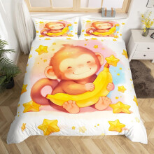 (Yellow White, Double(No Comforter)) Homewish Paris Bedding Set Romantic Eiffel Tower Painting Comforter Cover,Fall Leaves Cityscape Duvet Cover Double Paris Gifts Bed Set for Woman