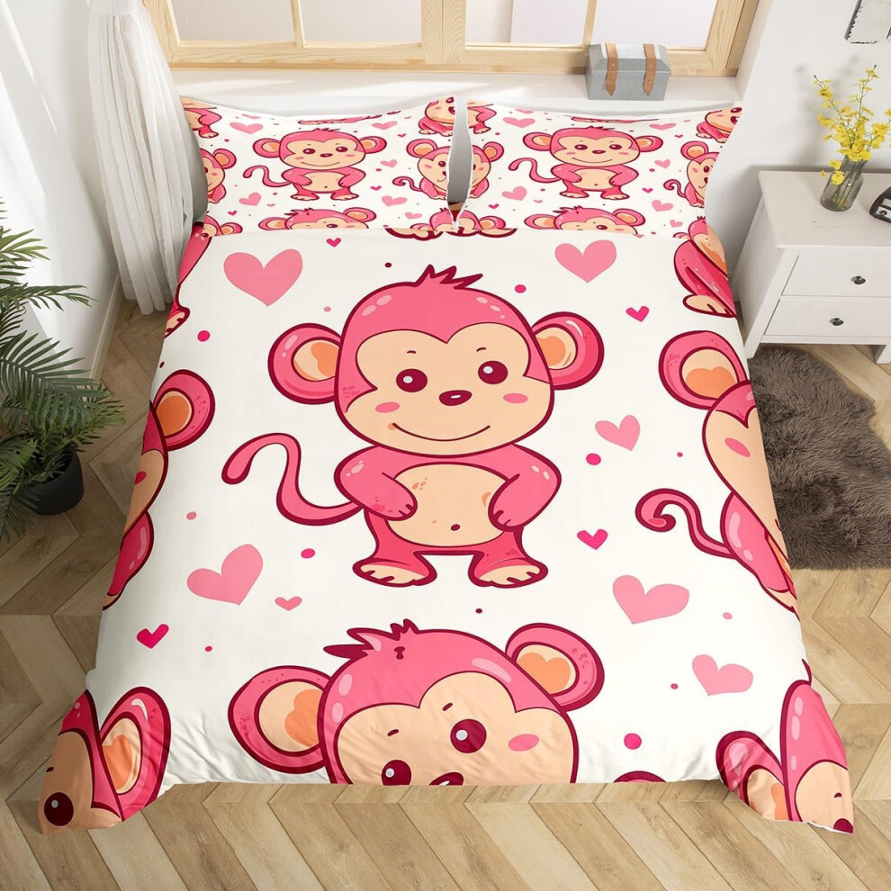 (, Single(No Comforter)) Homewish Paris Bedding Set Romantic Eiffel Tower Painting Comforter Cover,Fall Leaves Cityscape Duvet Cover Double Paris Pink