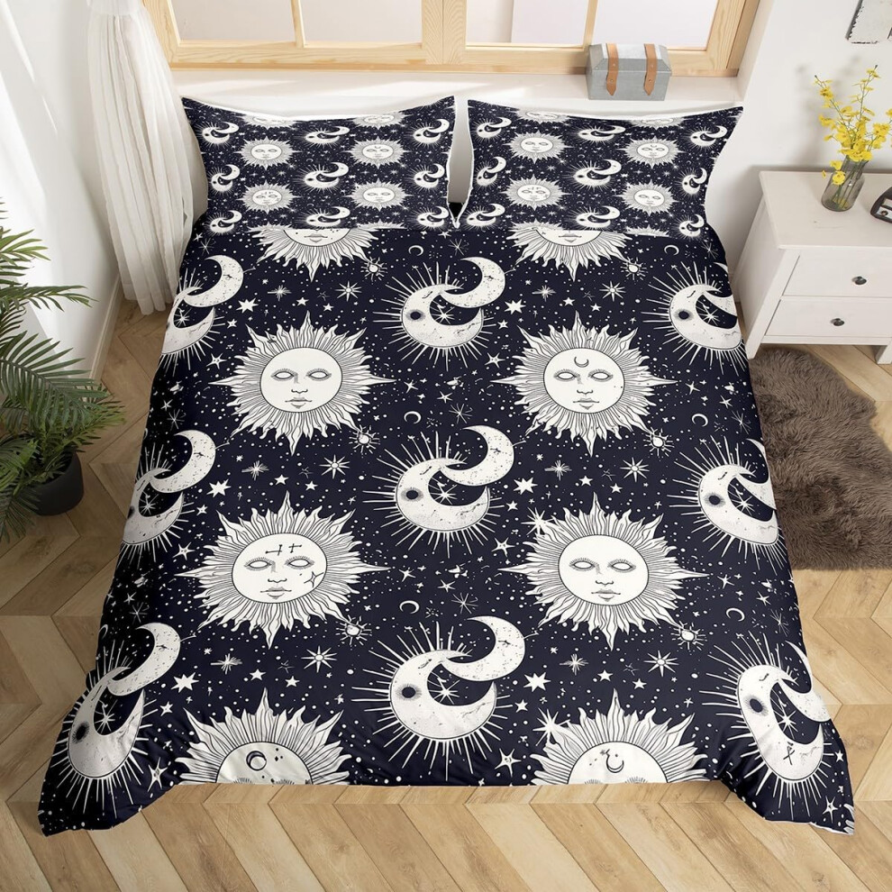 (Black White, Double(No Comforter)) High Heels Bedding Set Romantic Petals Print Double Comforter Cover Woman Girls Pink Decor for Bedroom,Paris Eiffel Tower Pattern Duvet Cover Couple