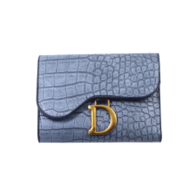 (Gray-blue) Wallets Fashion Luxury Brand Leather Hasp Purse Wo