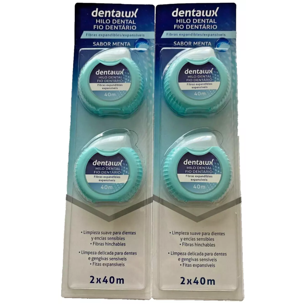 Dentalux 4 X Dental Floss Expanding 40M - Mint Flavor