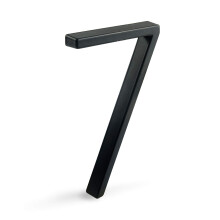 Hasware Floating House Numro Signe de 5 pouces (12 cm) Numros de porte modernes Signale Plaque Street Home Adresse Numros (Black 7)
