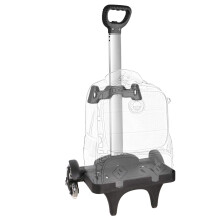 Carucior de rucsac carucior cu carucior cu ro?i din aluminiu aliaj de aluminiu pliant carucior pentru ?colar 6 ro?i carucior cu bagaje cu garda d