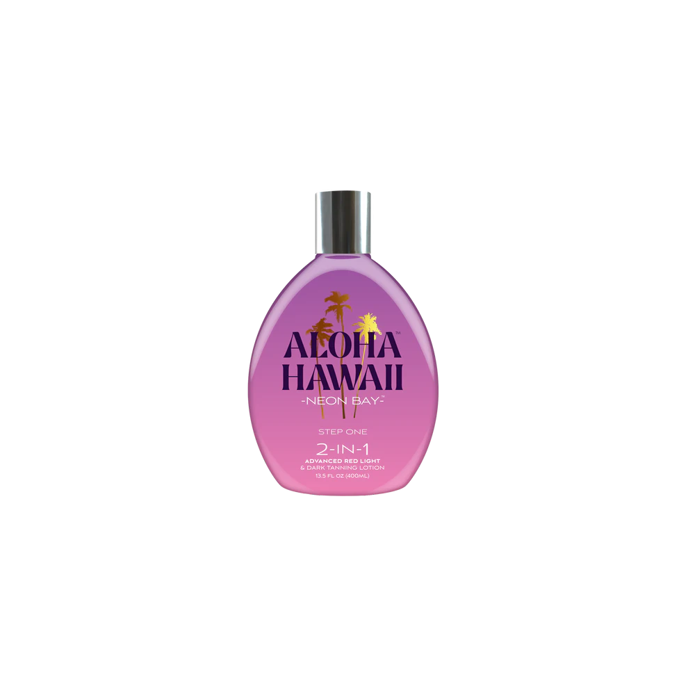 Tan Incorporated Aloha Hawaii Neon Bay Red Light & Dark Tanning Lotion