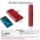 (Blue) New RFID Genuine Leather Women Long Wallets Name E 5