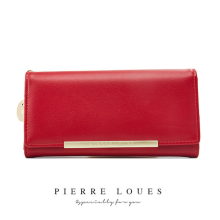 (Red) 2022 New Luxury Leather Wallet for Women Many Depa