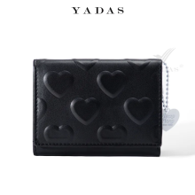 (black) Womeninchs Money Clip Solid Color Love Imprinted P