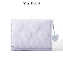 (purple) Womeninchs Money Clip Solid Color Love Imprinted P