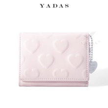 (pink) Womeninchs Money Clip Solid Color Love Imprinted P