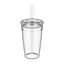 KeepCup Cold Cup - Tumbler de caf    com gelo claro com tampa e palha - 16oz (454ml)