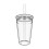 KeepCup KeepCup Cold Cup - Klar is kaffe mugg med lock och sugrör - 16oz (454ml) 1