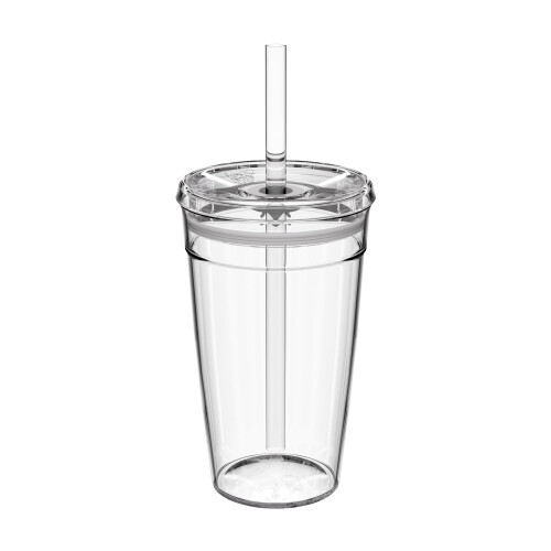 KeepCup KeepCup Cold Cup - Klar is kaffe mugg med lock och sugrör - 16oz (454ml)