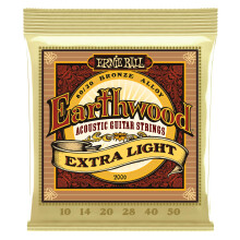 Ernie Ball Earthwood Extra Light 80/20 Bronze akustiske guitarstrenge 10-50 Gauge (P02006)