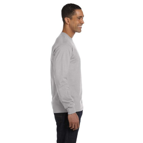 Hanes Ανδρικό TAGLESS Comfortsoft Μπλουζάκι Μακρυμάνικο, Ανοιχτό Χάλυβα, Μεσαίο 2