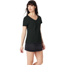 Damer Perfect-T V-hals T-shirt-Maroon-3xl (D0102HI3VCA)