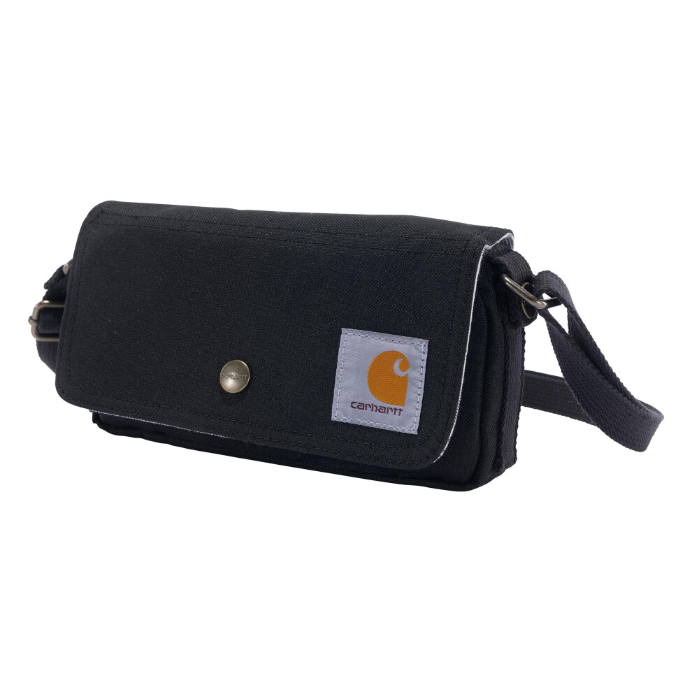 Carhartt Crossbody Horizontal Bag  Carries as a Crossbody or Waist Pack with Removable Strap  Black