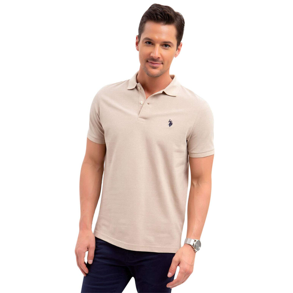 U.S. Polo Assn. Polo Classica Da Uomo, Cachi Heather, Xl-image