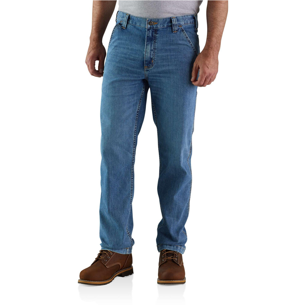 Carhartt Men's Rugged Flex Relaxed Straight Leg Jean  Houghton  30 x 30