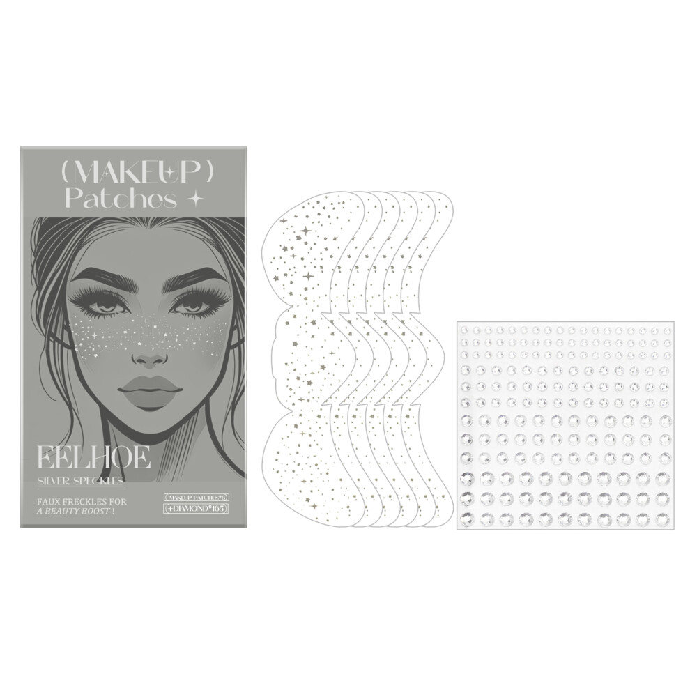 Eelhoe Glitter Freckle Tattoo Stickers - Waterproof, Langdurige Make-Up-image