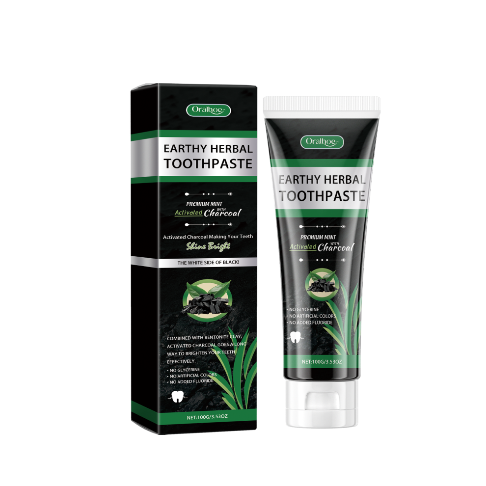 Oralhoe Dentifrice ?? la Menthe - Charbon et Vitamine C pour l'??limination des taches, 100g