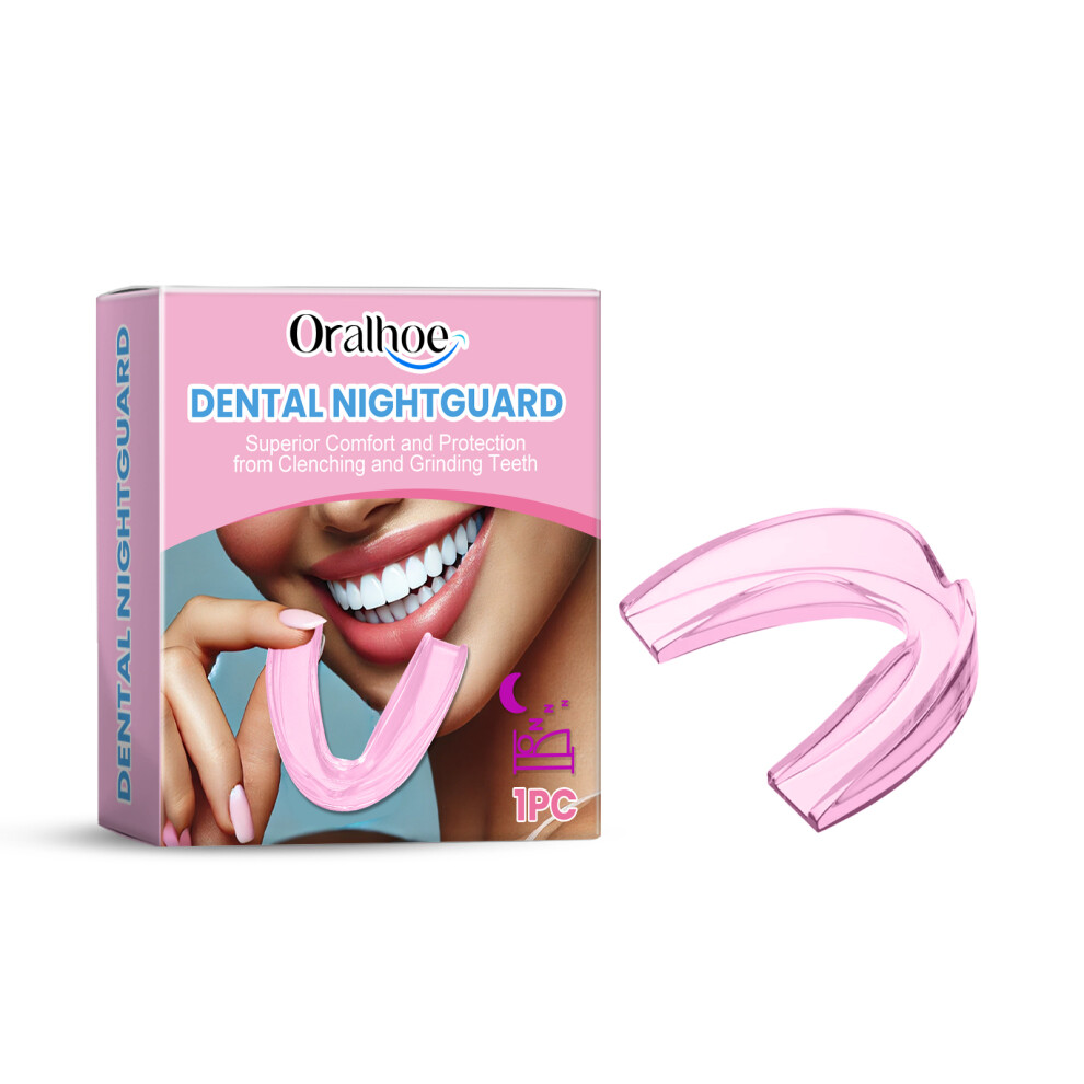 Oralhoe Pink Night Molar Mouth Guard - Prevent Snoring & Protect Teeth - 1 Piece-image