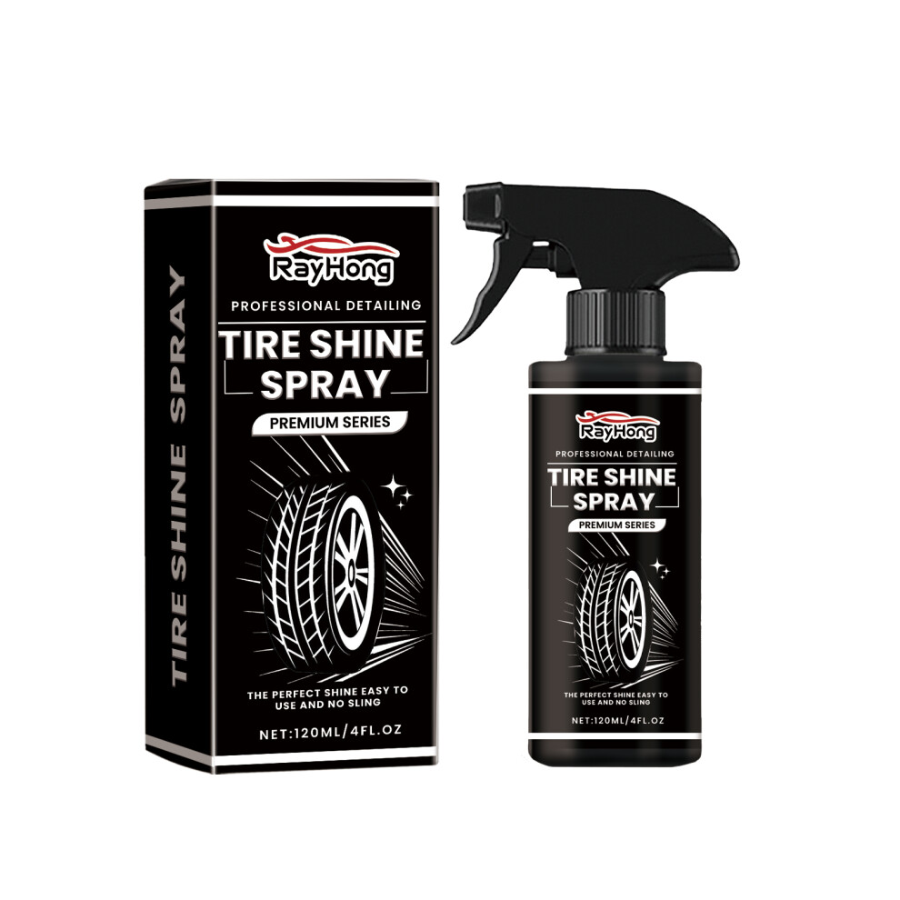 Rayhong Tire Gloss Spray - Spray De Polissage Et De Rev??Tement Pour Pneus Pour Brillance - 120Ml-image