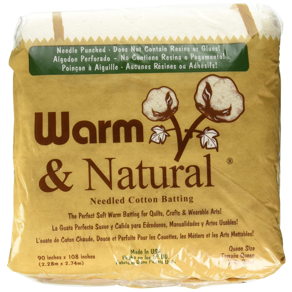Warm Company Warm Company Warm & Natural Cotton Batting Queen Size 90X108 2341-image-OPC-PFPHH5R-NEW