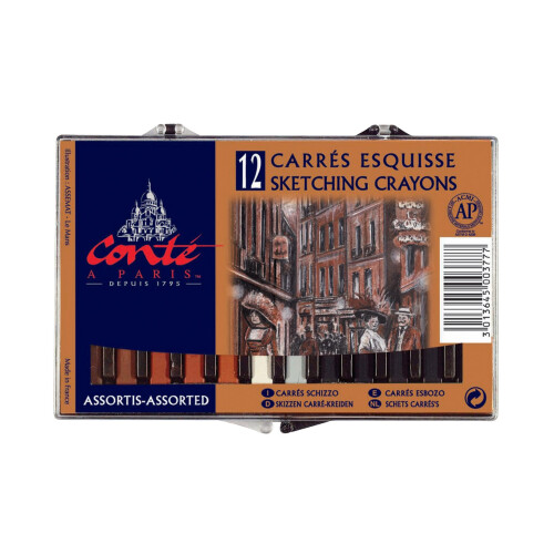 Conte Classic Color Crayons 12 Pack